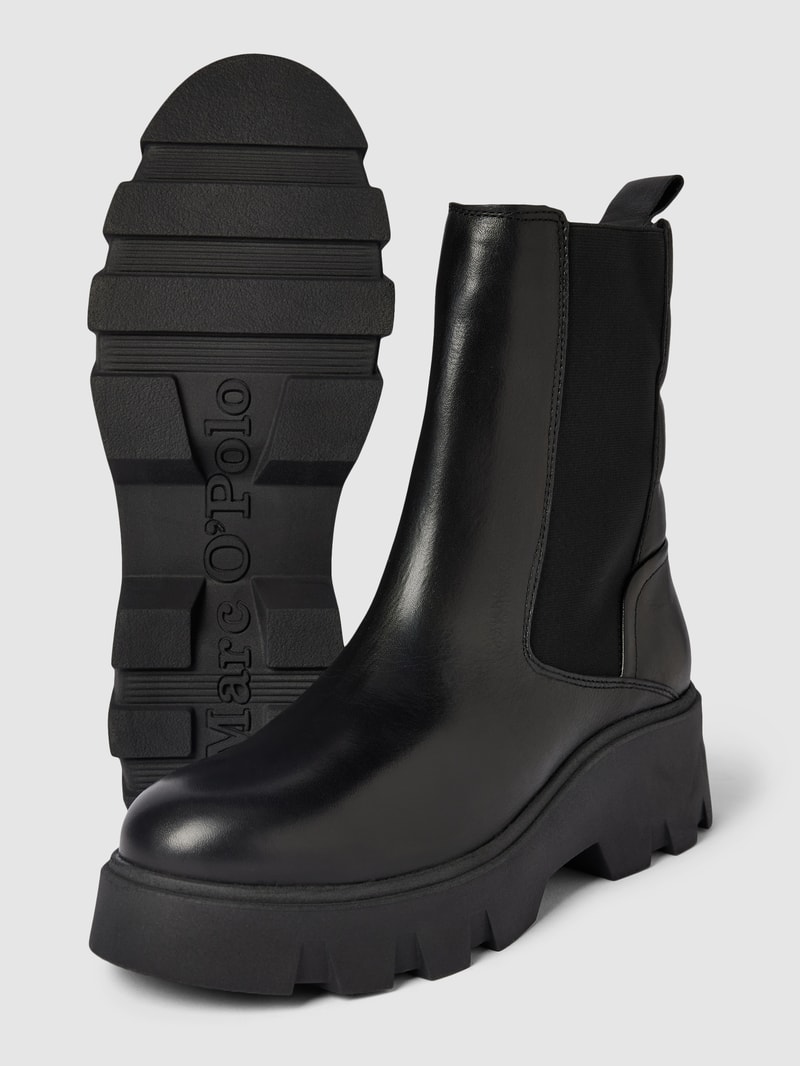 Stiefel aus Leder Modell 'LILIAM' in schwarz