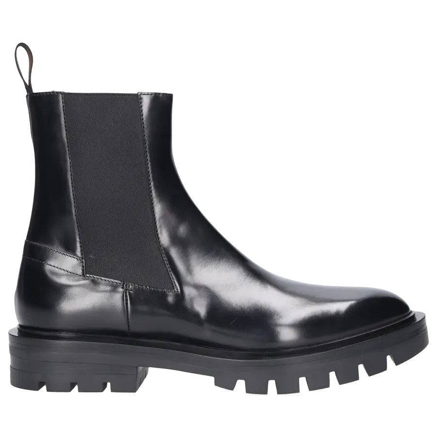 Santoni - Chelsea Boots 59648 Kalbsleder - schwarz