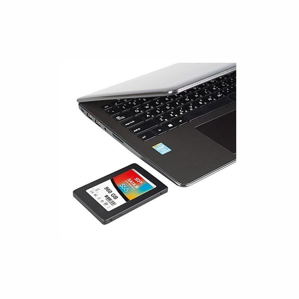SILICON POWER Festplatte Silicon Power S55 25 SSD 960 GB 7 mm Sata III interne Gaming-SSD