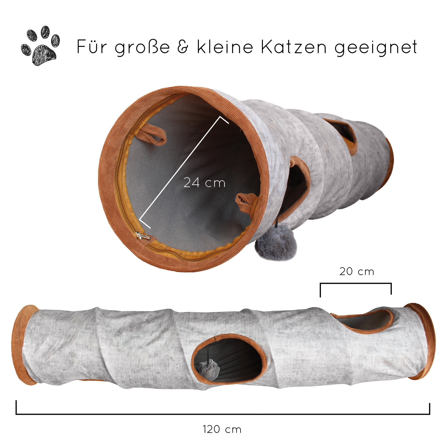 KaraLuna Katzentunnel KaraLuna Katzentunnel 120 cm