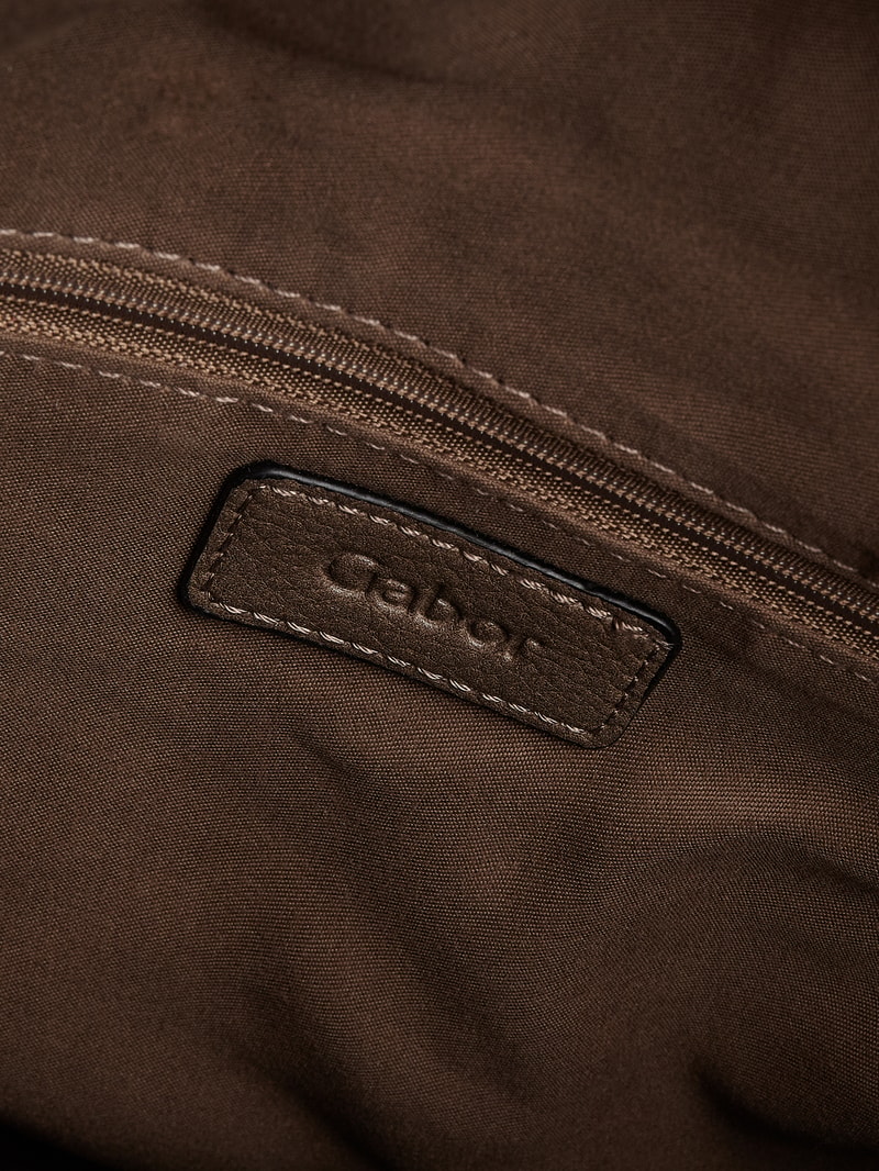 Rucksack in Leder-Optik in taupe