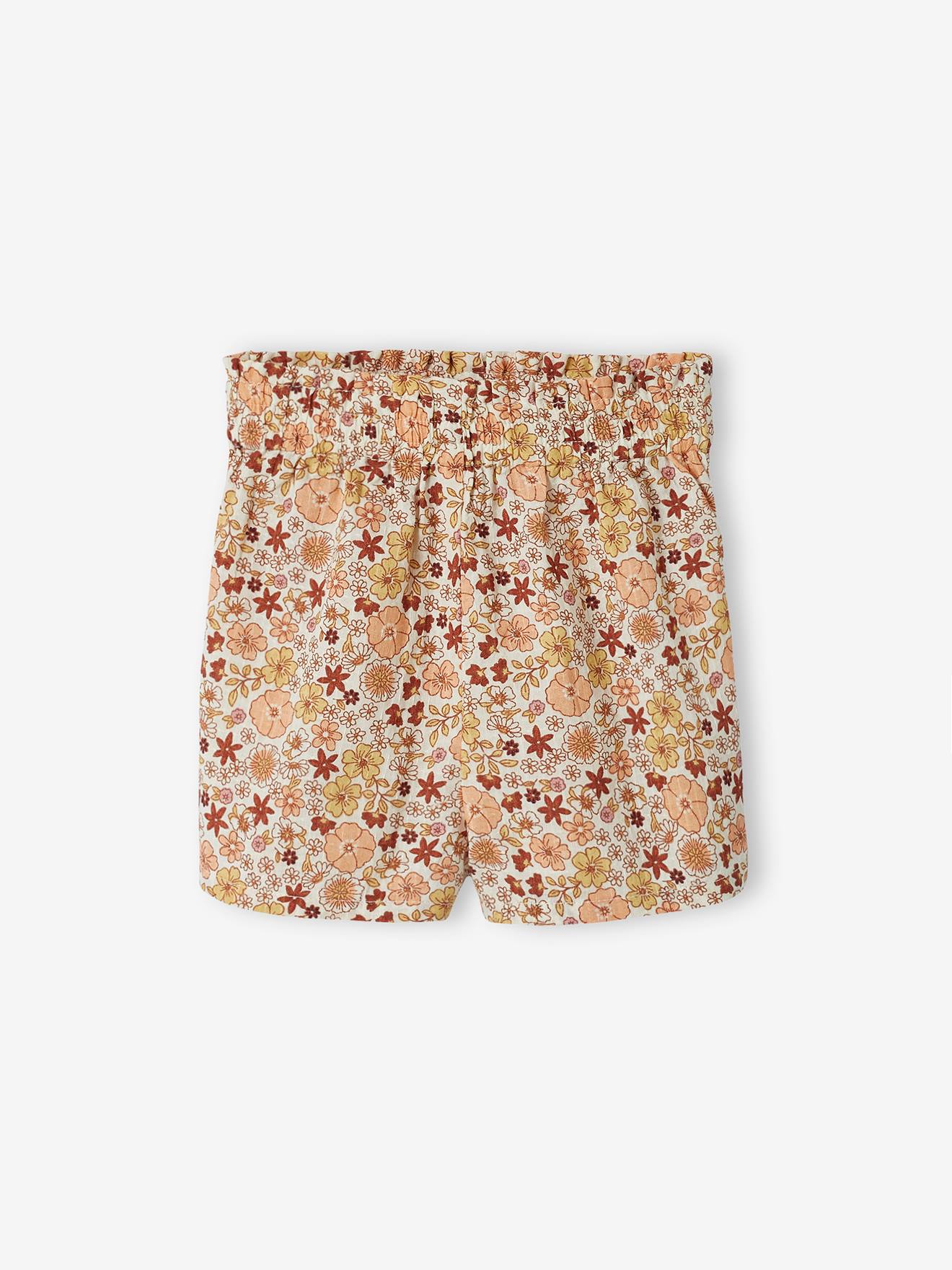 Ensemble bébé blouse et short fleuri double stone