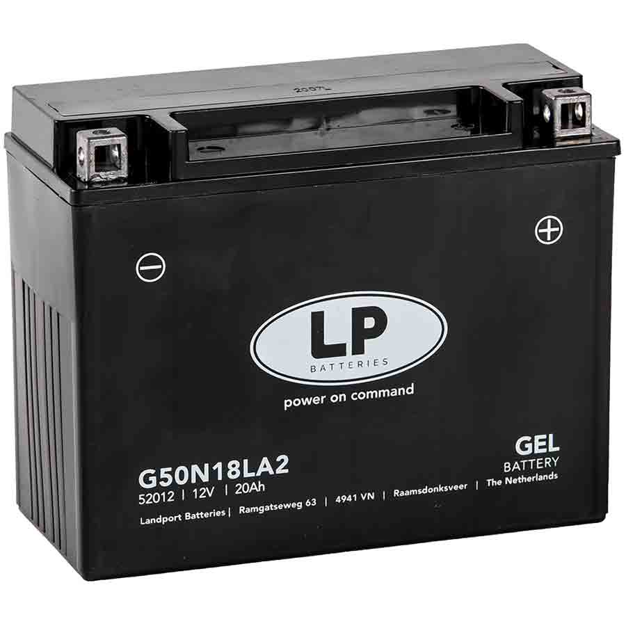 Landport G50N18LA2 GEL Motorrad Batterie, 12 V 20 AH - ATU