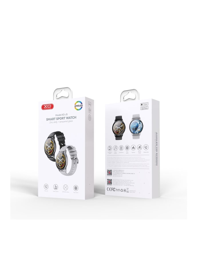 XO Smartwatch J5 Amoled schwarz - Smart Sport Watch in Schwarz günstig kaufen 1