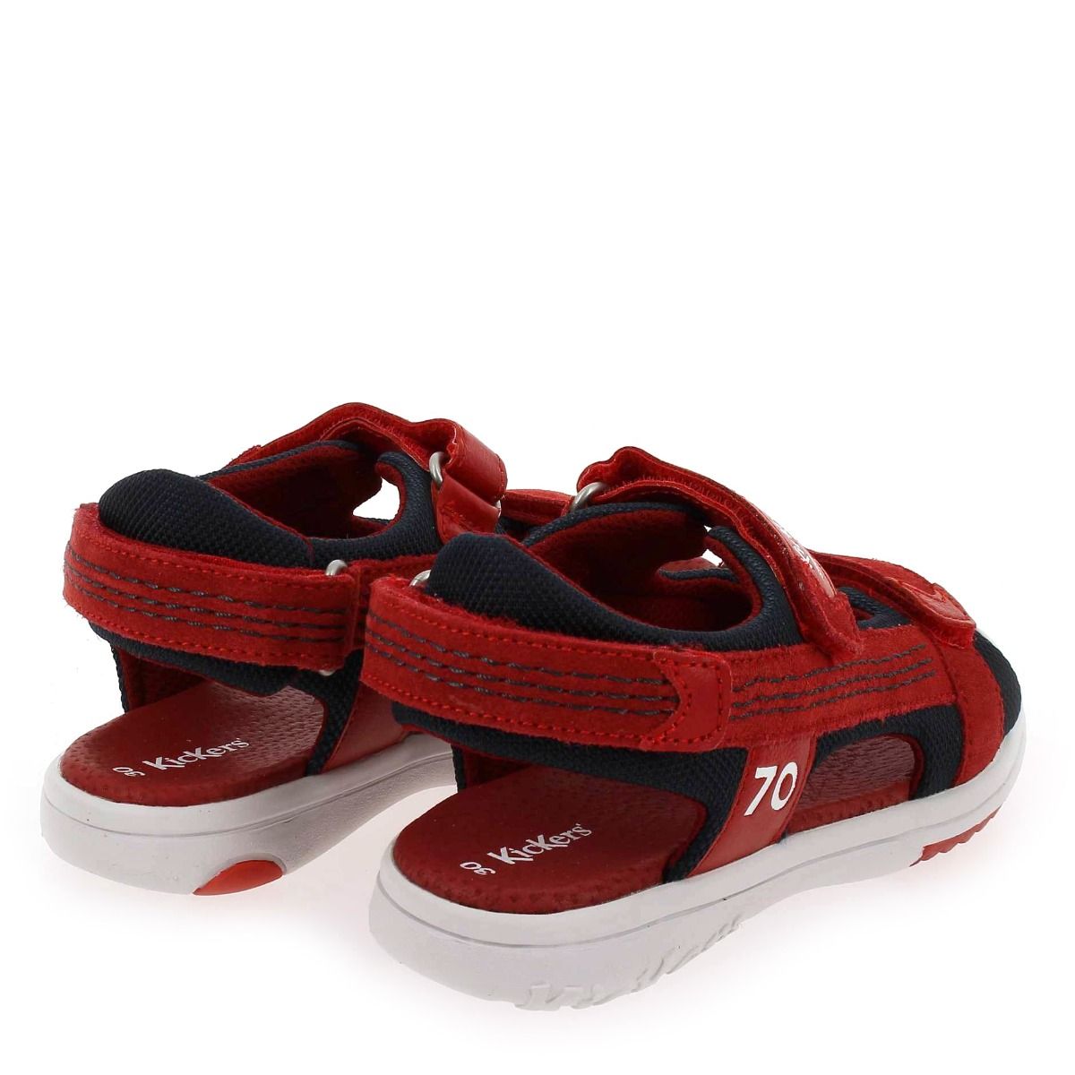 Kickers  PLANE - Rouge Marine