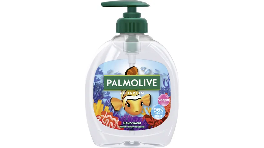 Palmolive Flüssigseife Aquarium - sanfte Handreinigung für Kinder mit einem blumigen Duft 300 ml