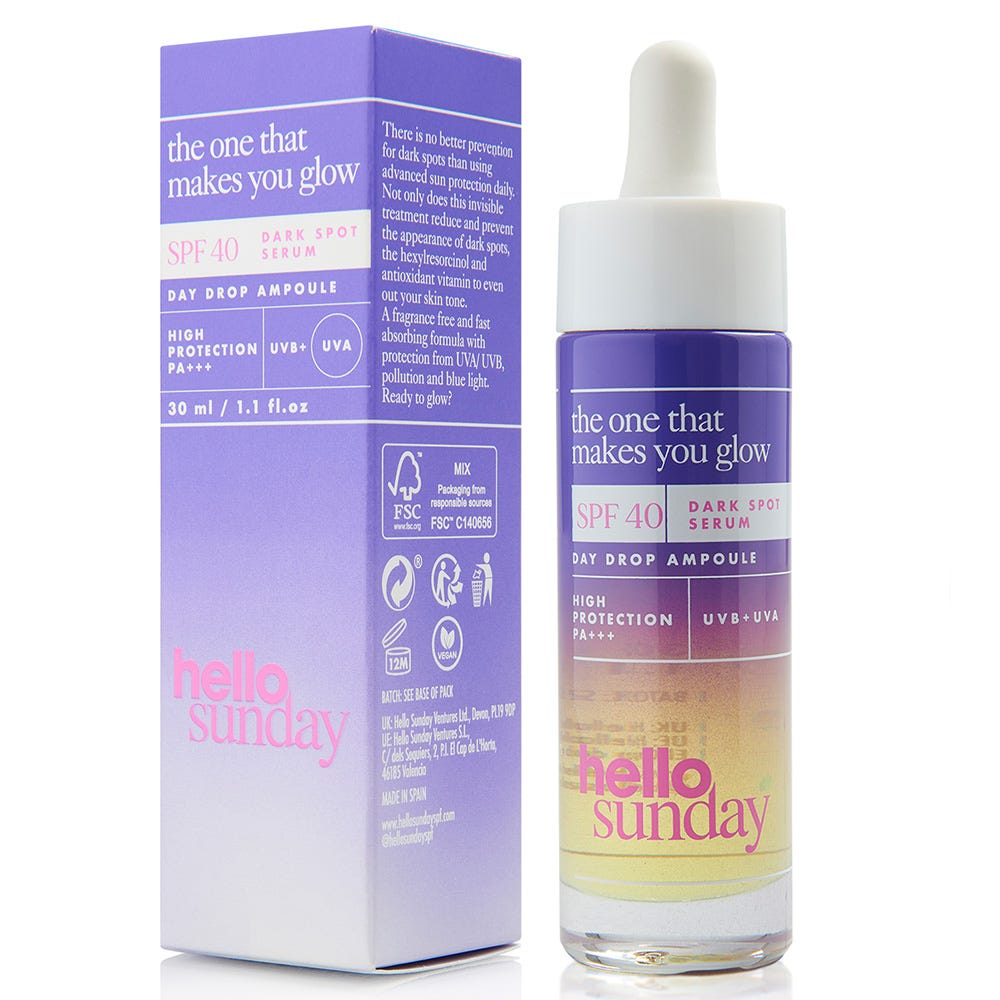 Hello Sunday the one that makes you glow Dark Spot Oil Serum SPF 40 - 30 ml