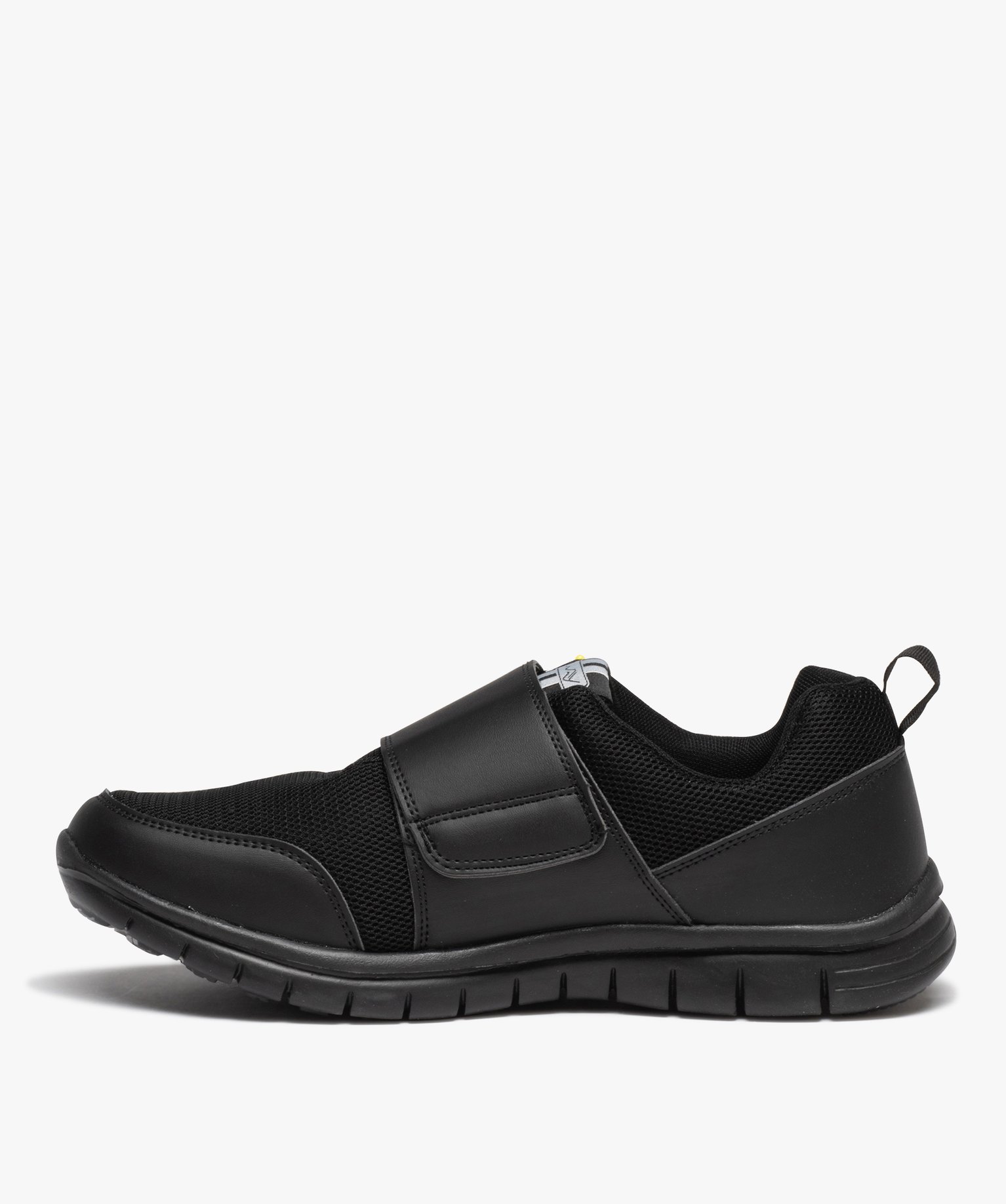 Baskets homme style running unies sans lacets - Beppi noir | GEMO