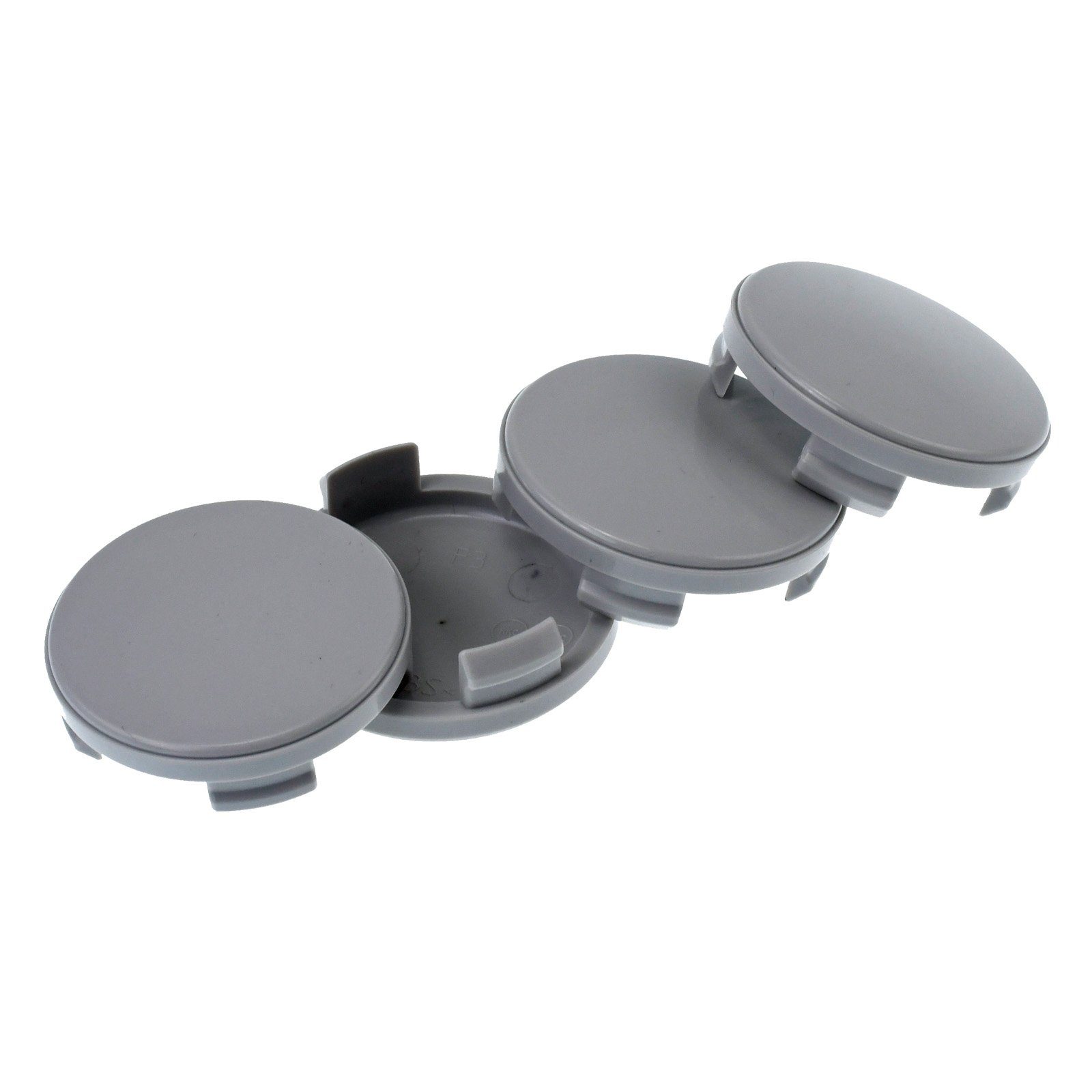 RKC Radkappe 4X 54,5mm Nabenkappen Kappen Grau Gewölbt für Ford Renault Dacia