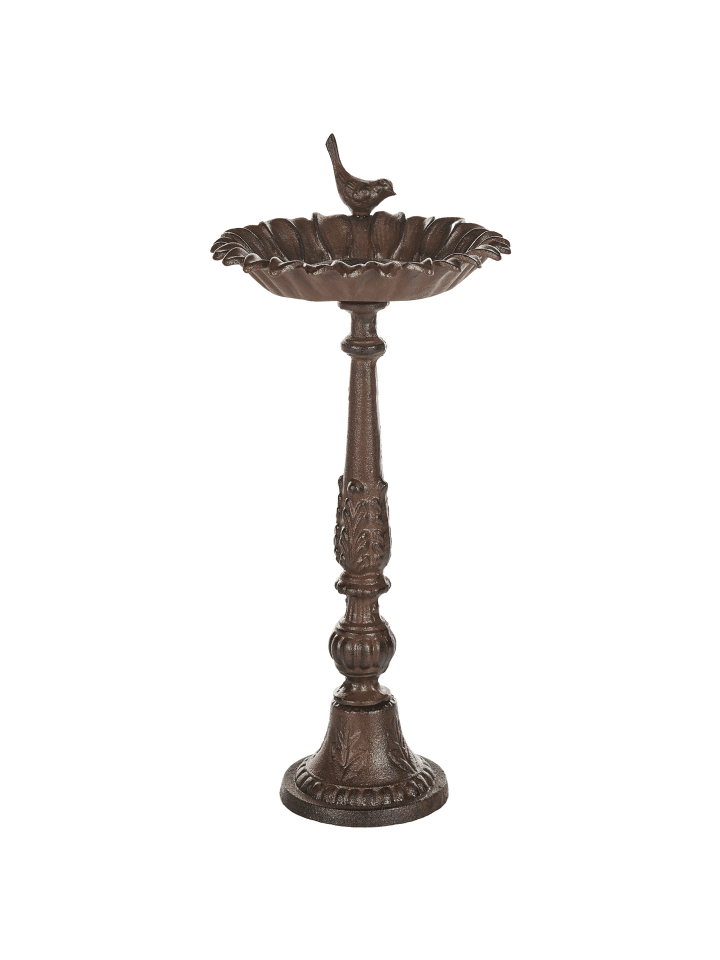 Beliani Vogelbrunnen BLACKBIRD in Braun - (W) 23 x (H) 53 x (L) 23 cm günstig kaufen onesize