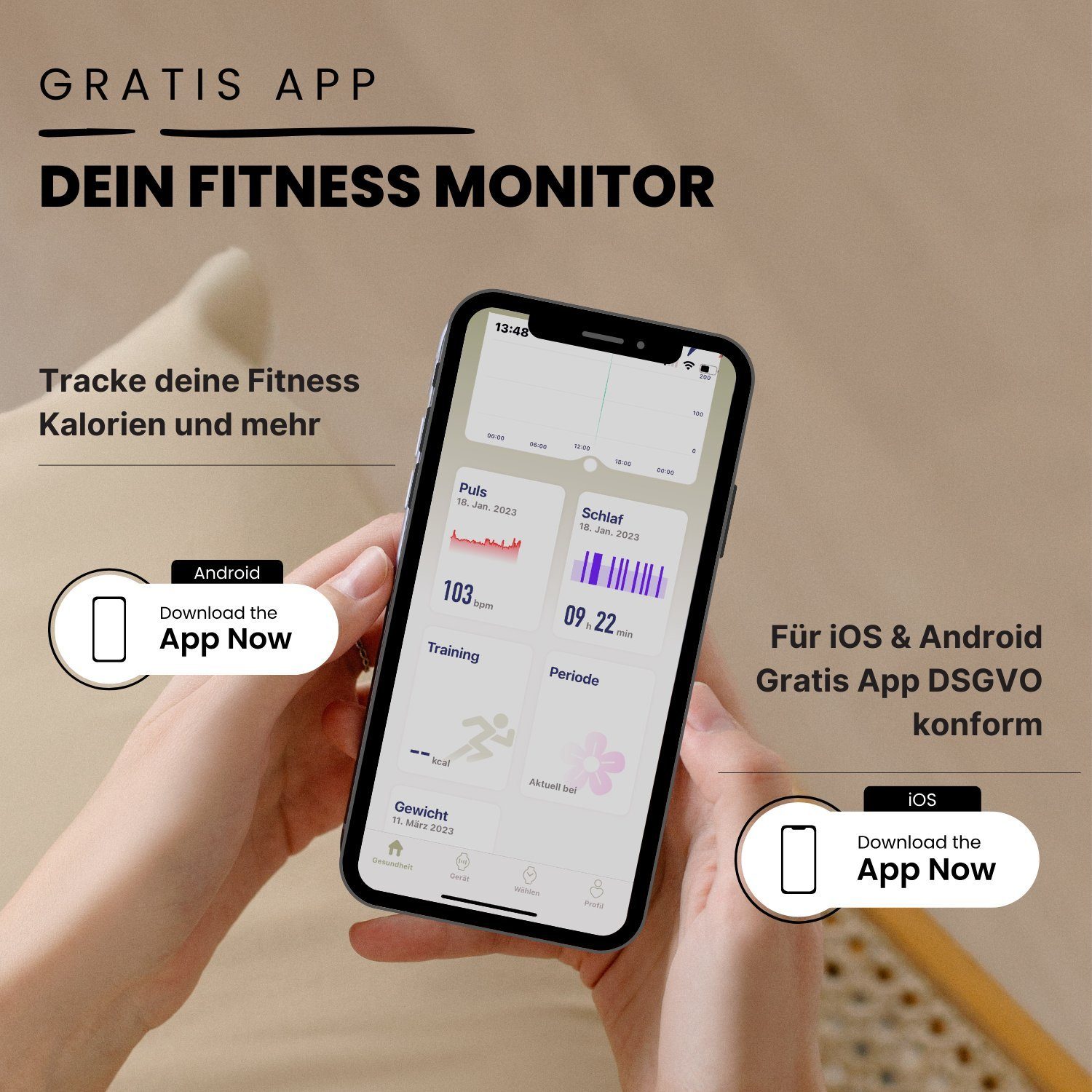 XCOAST JOLI Damen Smartwatch (3,9 cm/1,3 Zoll, iOS Android) Fitnesstracker, neueste Generation, 3-tlg., milanaise Edelstahlarmband mit Schnellwechselverschluss, IP67 wasserdicht, Herzfrequenz, Blutdruck, Blutsauerstoff, Schlaf