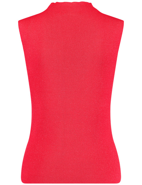 Feines Stricktop mit Stehkragen