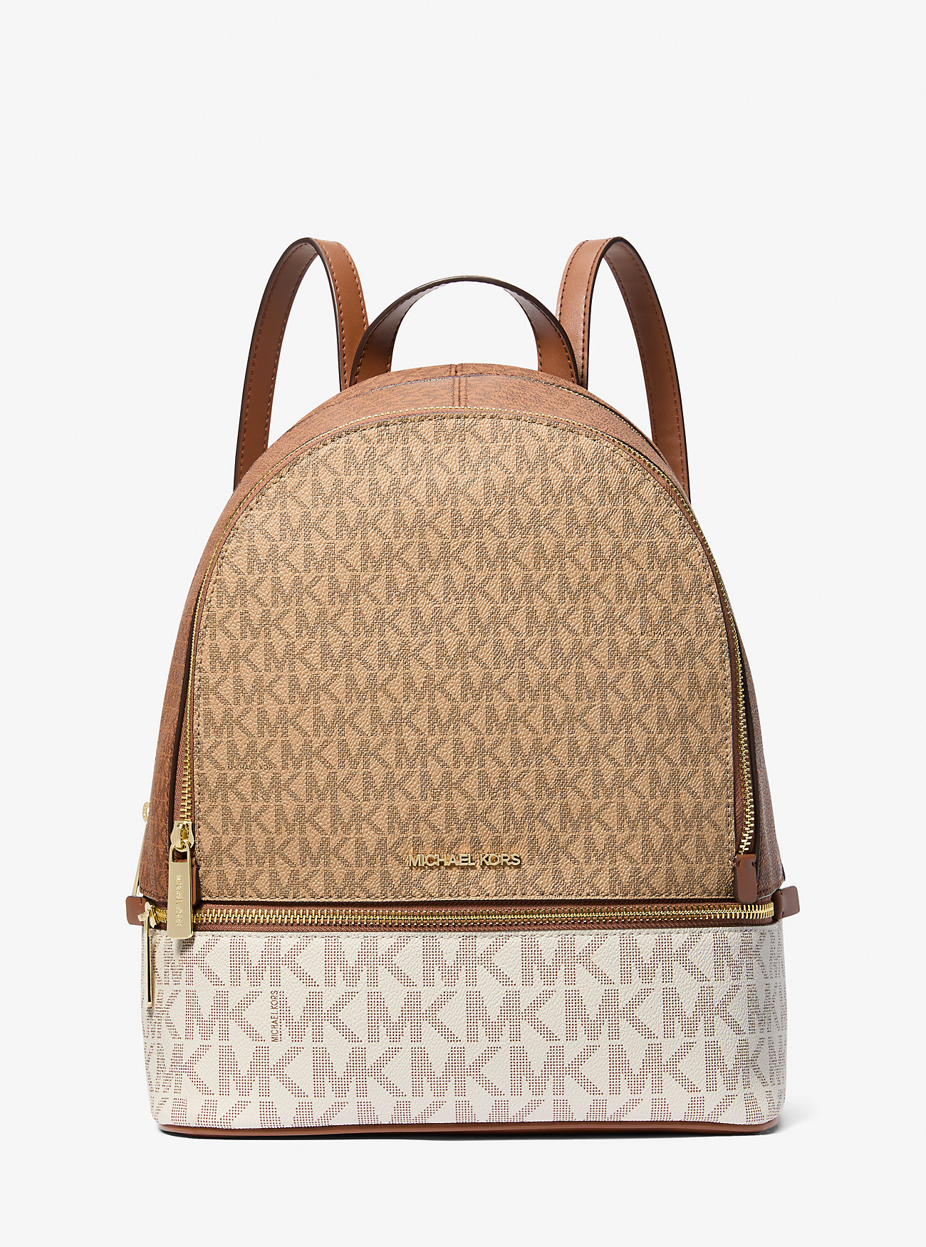 Plecak Rhea Medium Color-Block Signature Logo – CAMEL MLT