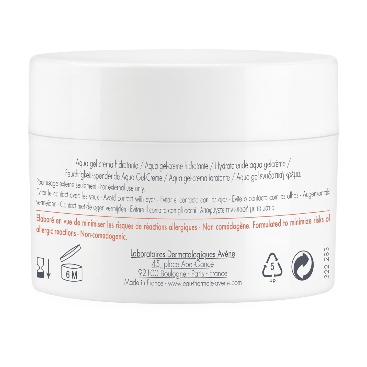 Avène Aqua nawilżający żel-krem