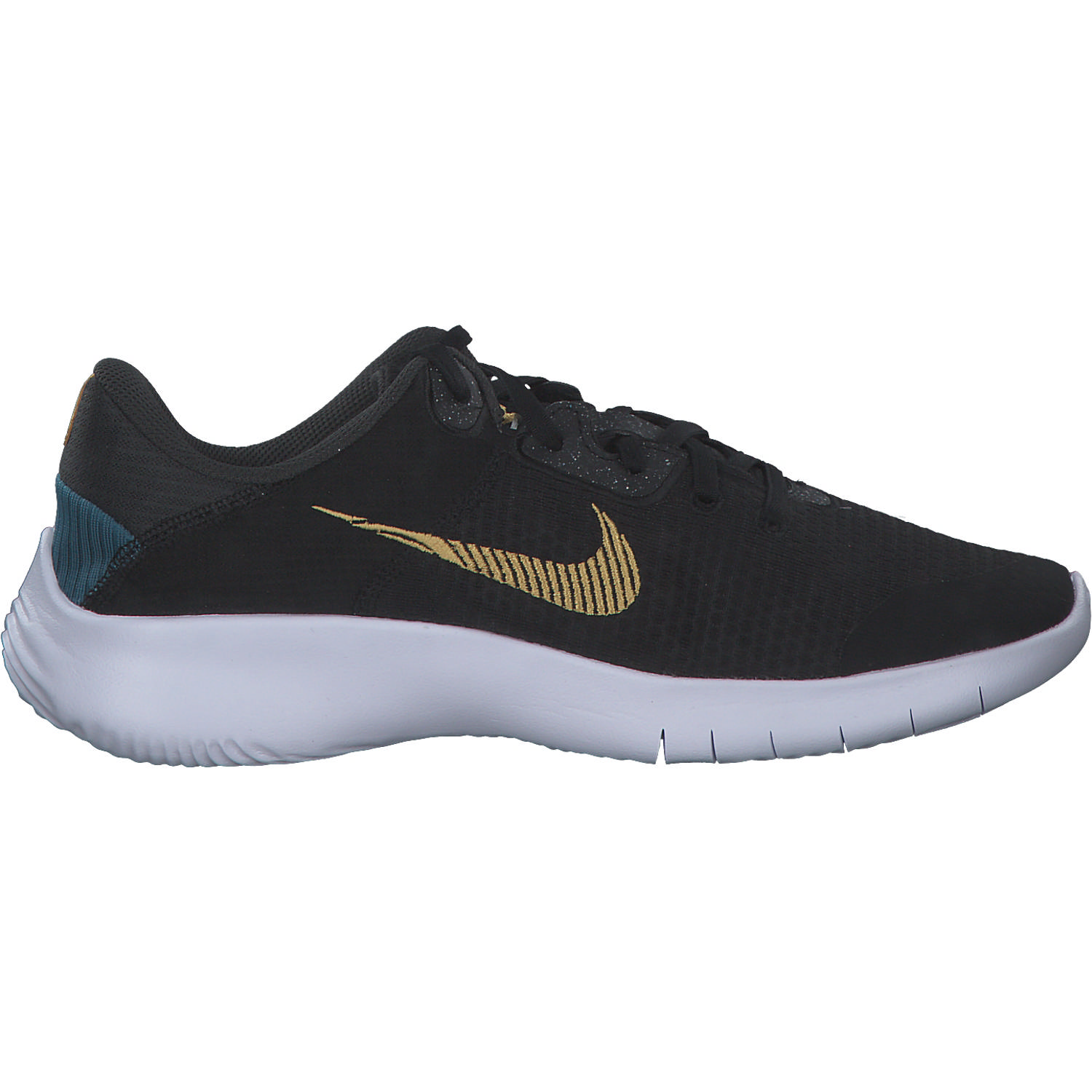 Nike Flex Experience Run 11 DD9283, Sneakers Low, Damen, black/wheat gold/dk smoke