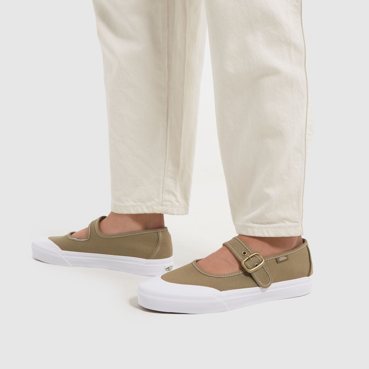 Vans Mary Jane-sneakers i khaki