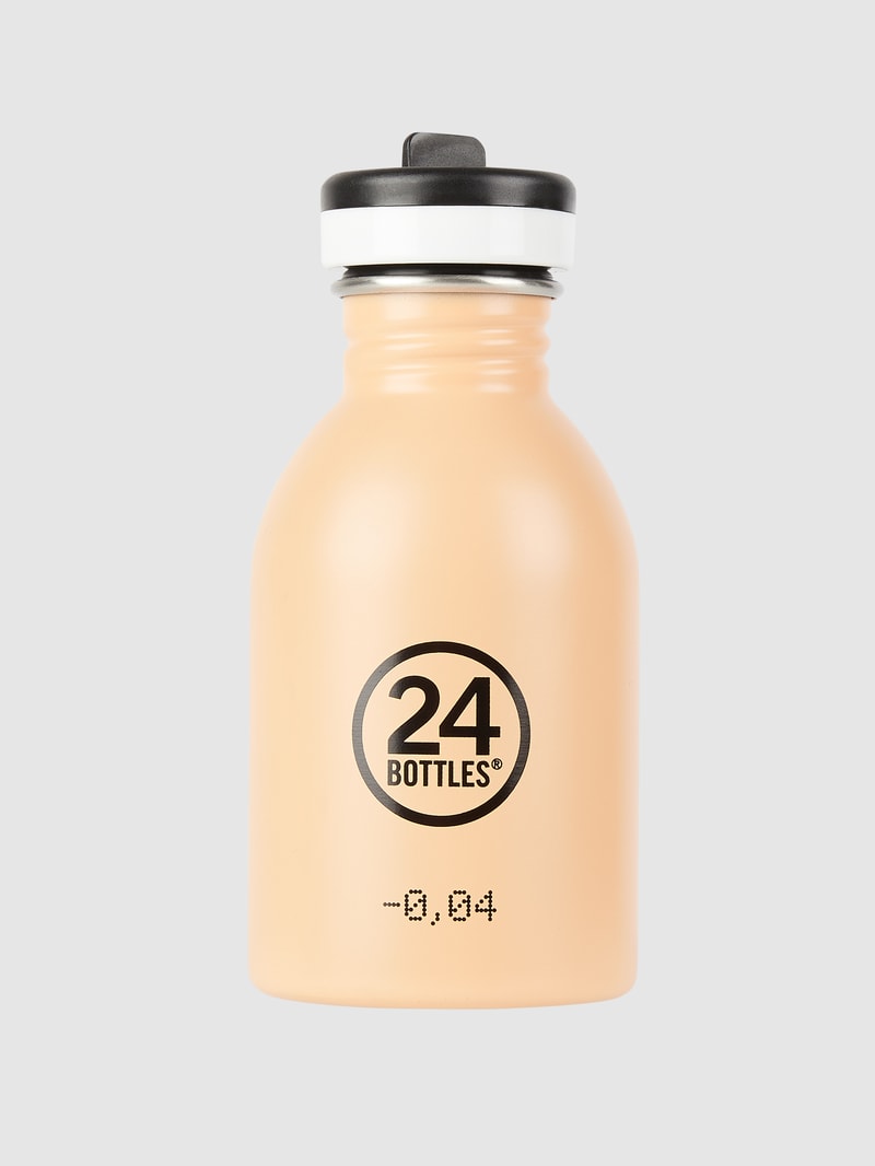 Trinkflasche aus Edelstahl in apricot