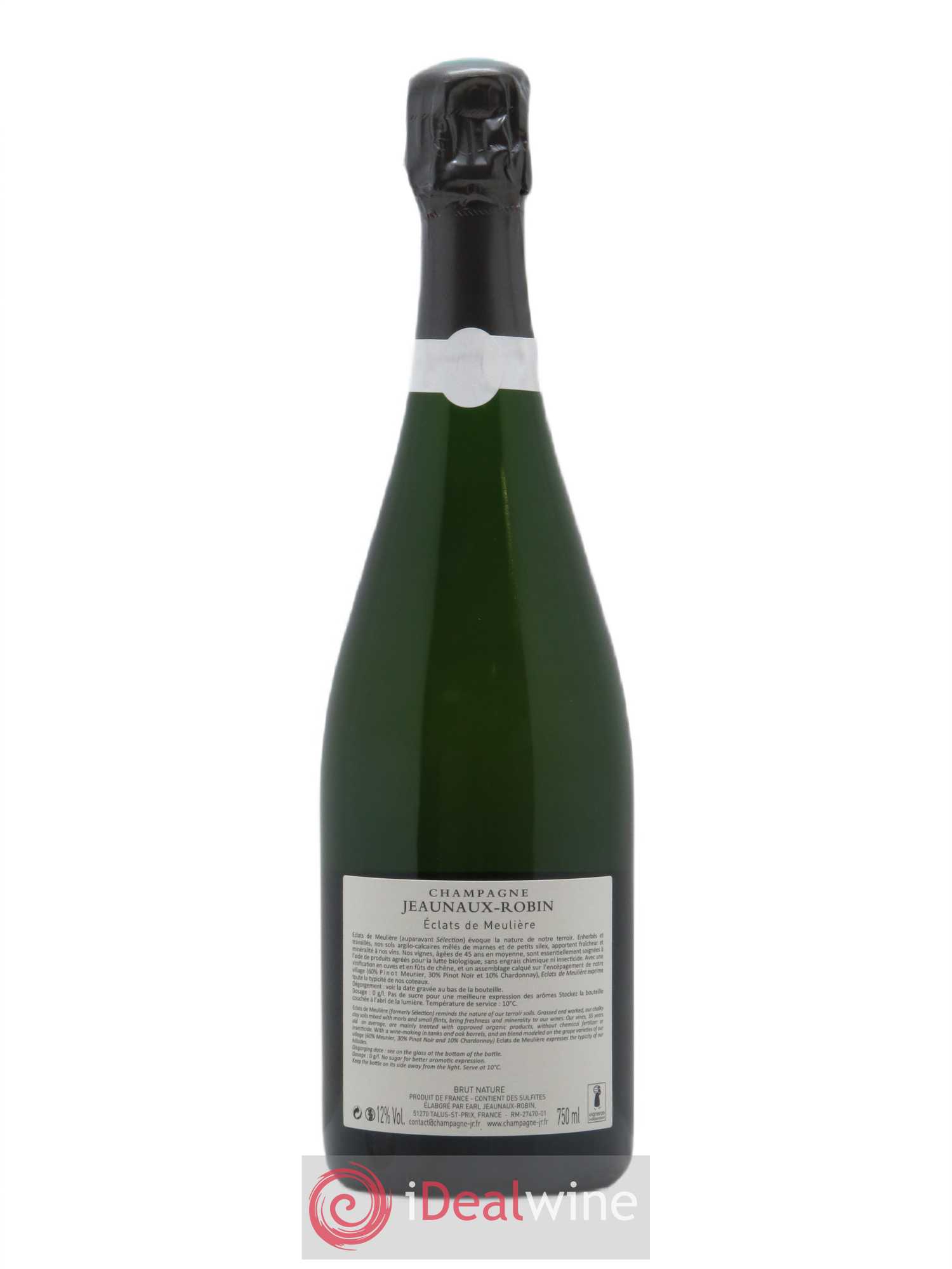 Eclats de Meulière Brut Nature Jeaunaux-Robin   - Lot de 1 Bouteille