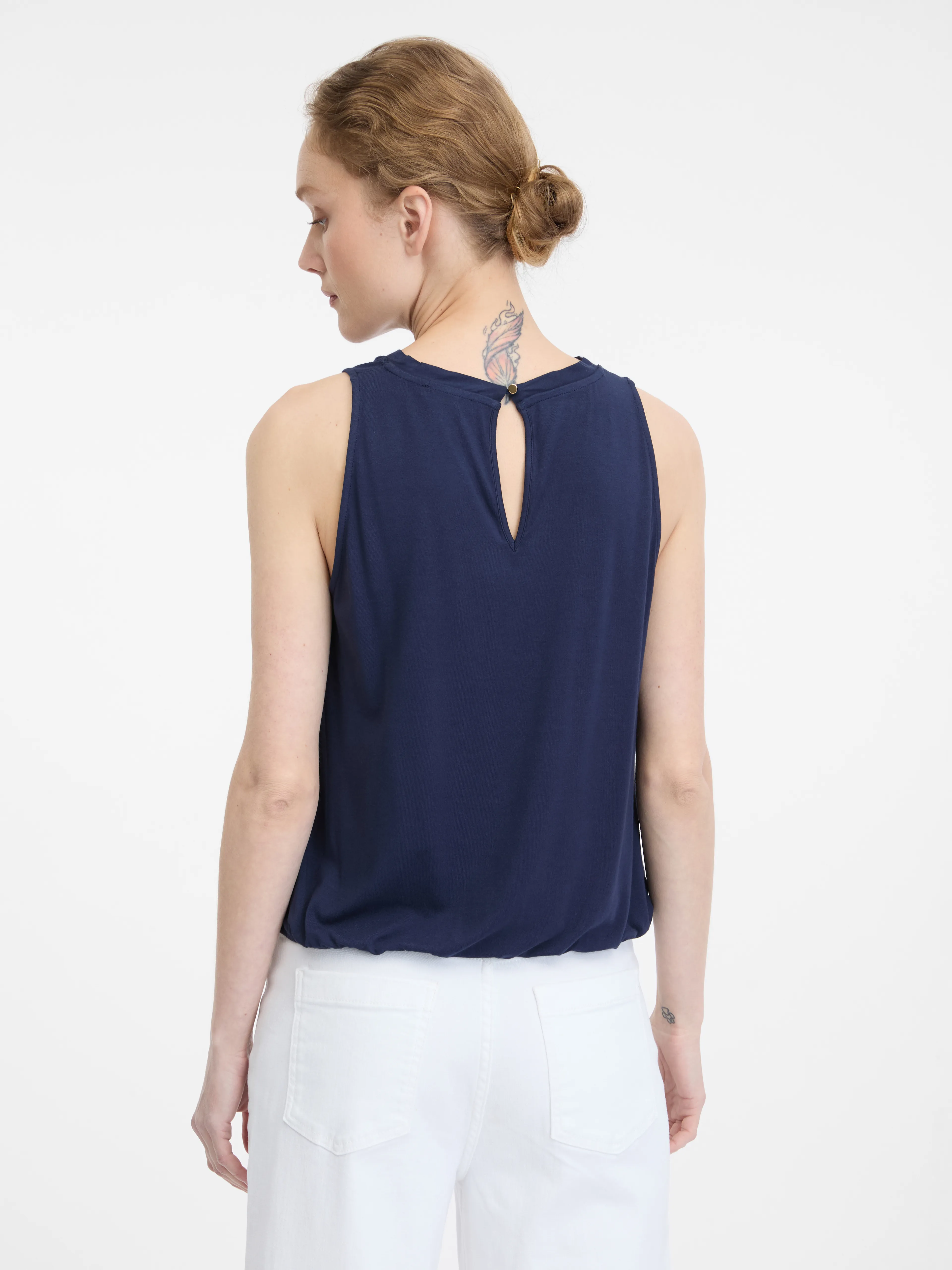 Dunkelblaue Damen Bluse ORSAY