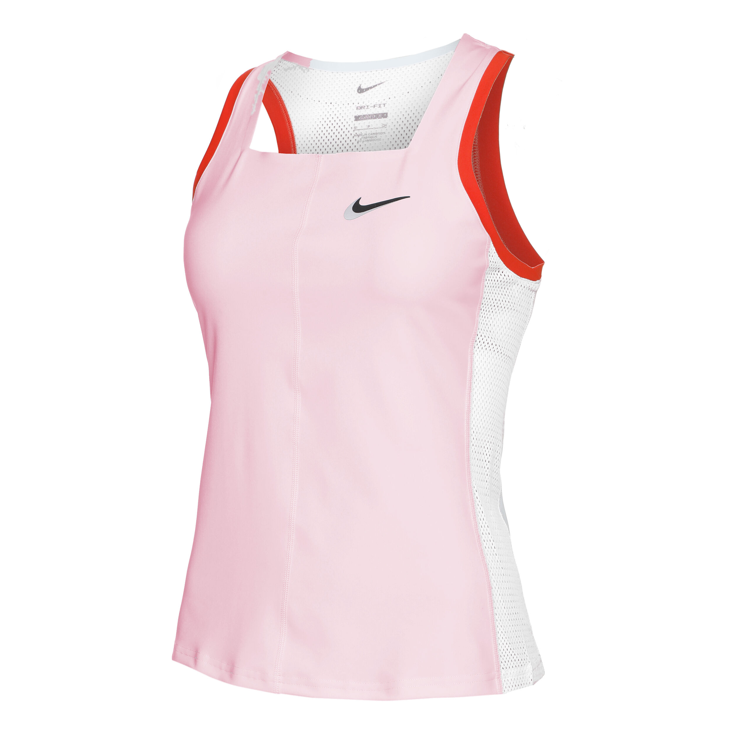 Court Dri-Fit Slam Tank-Top Damen - Rosa, Weiß
