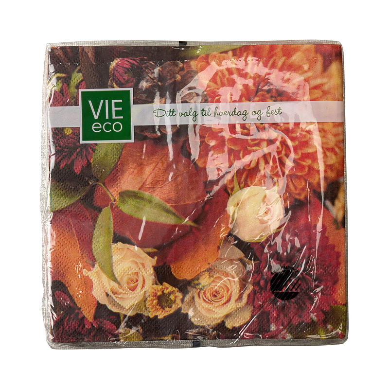 Vie Eco Servietter 20-pk 33x33 cm, Høst
