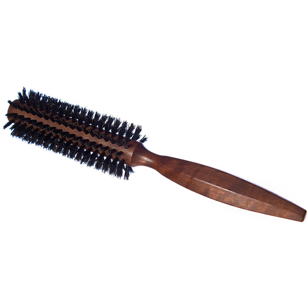 plisson 1808 Brosse à cheveux brushing ronde 12 rangs - Bois et Pur Sanglier Brosse à Cheveux