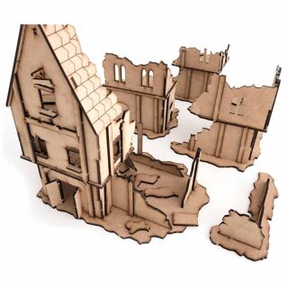 MDF Terrain Scenery: Medieval Lost Burg 01