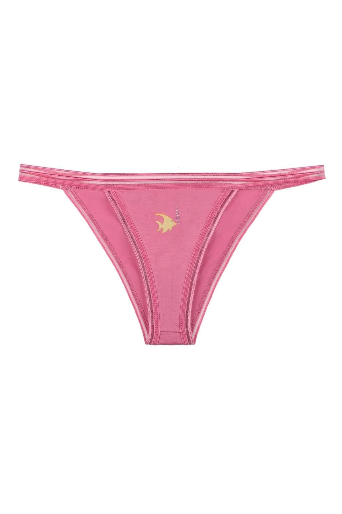 Sensu  5-teiliges Slip-Slip-Set für Damen aus Baumwolle mit Stone-Print – Kts3040