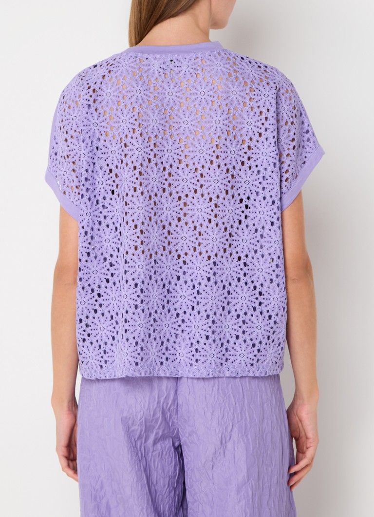 Top Essential Dresden in cotone biologico ricamato
