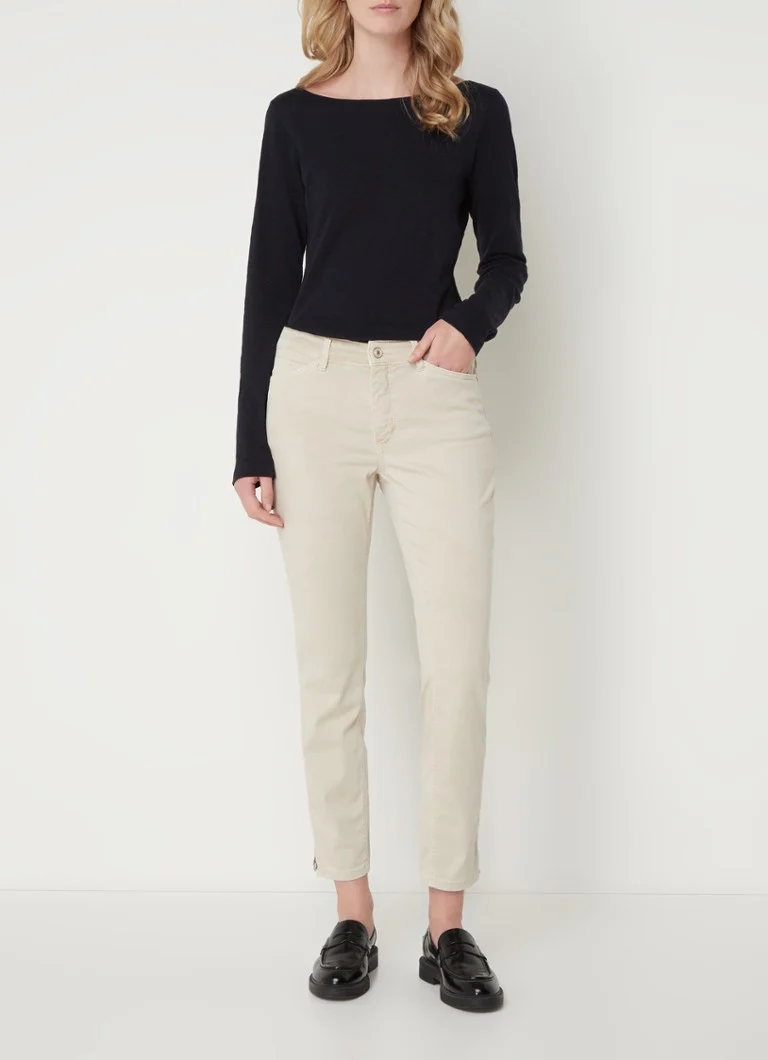 MAC Jeans Dream summer high waist slim fit cropped jeans with colored wash