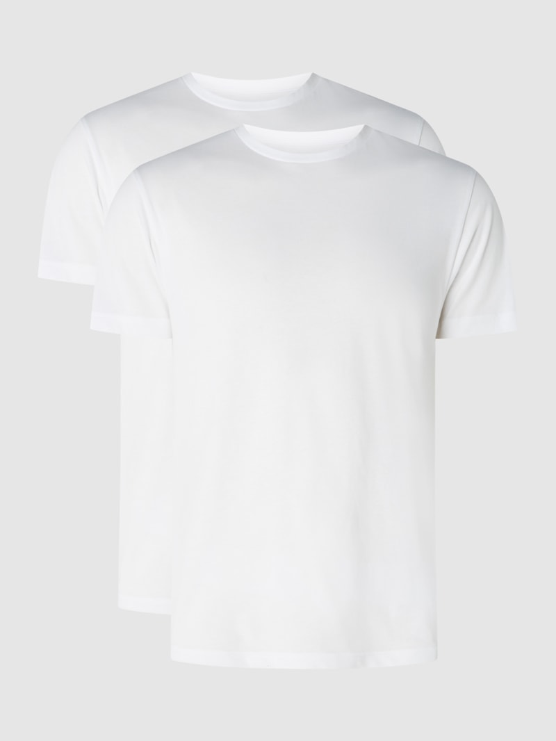 T-Shirt aus Baumwolle im 2er-Pack in weiß