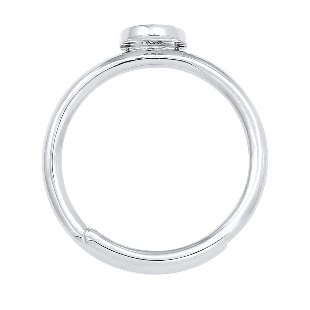 Elli Elli Bague Buchstabe S Kreis Verstellbar 925 Sterling Silber Bague