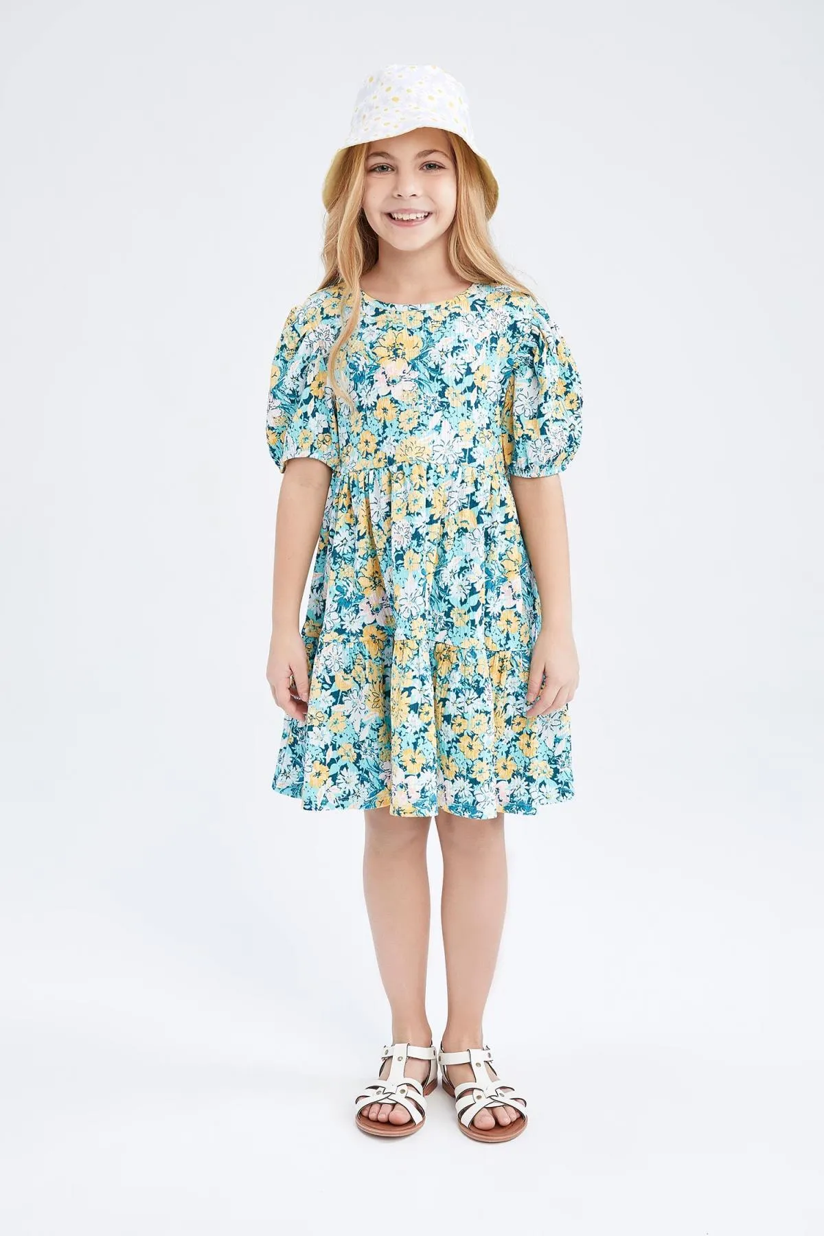 DeFacto  Geblümtes Kurzarmkleid für Mädchen Z5274a623sm