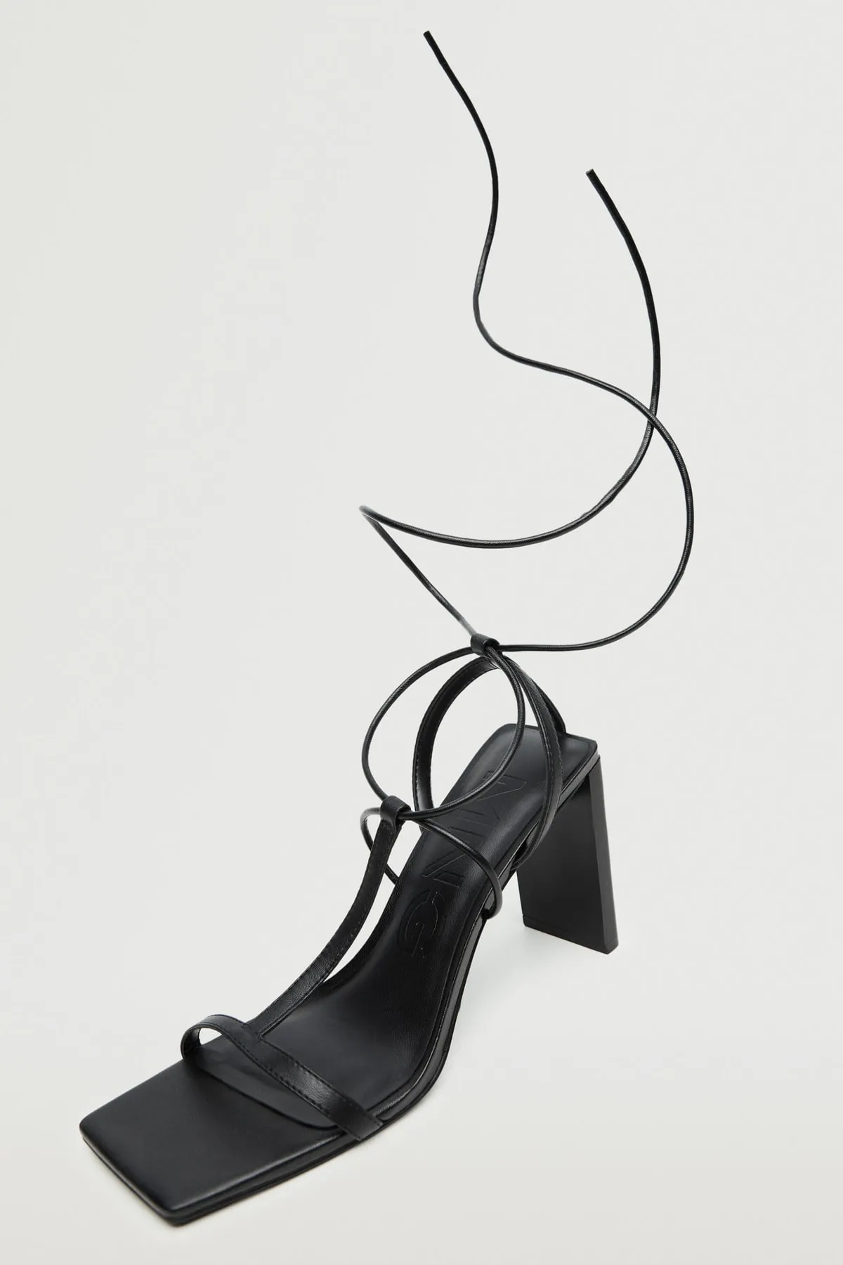 MANGO  Sandalette - Schwarz - Blockabsatz