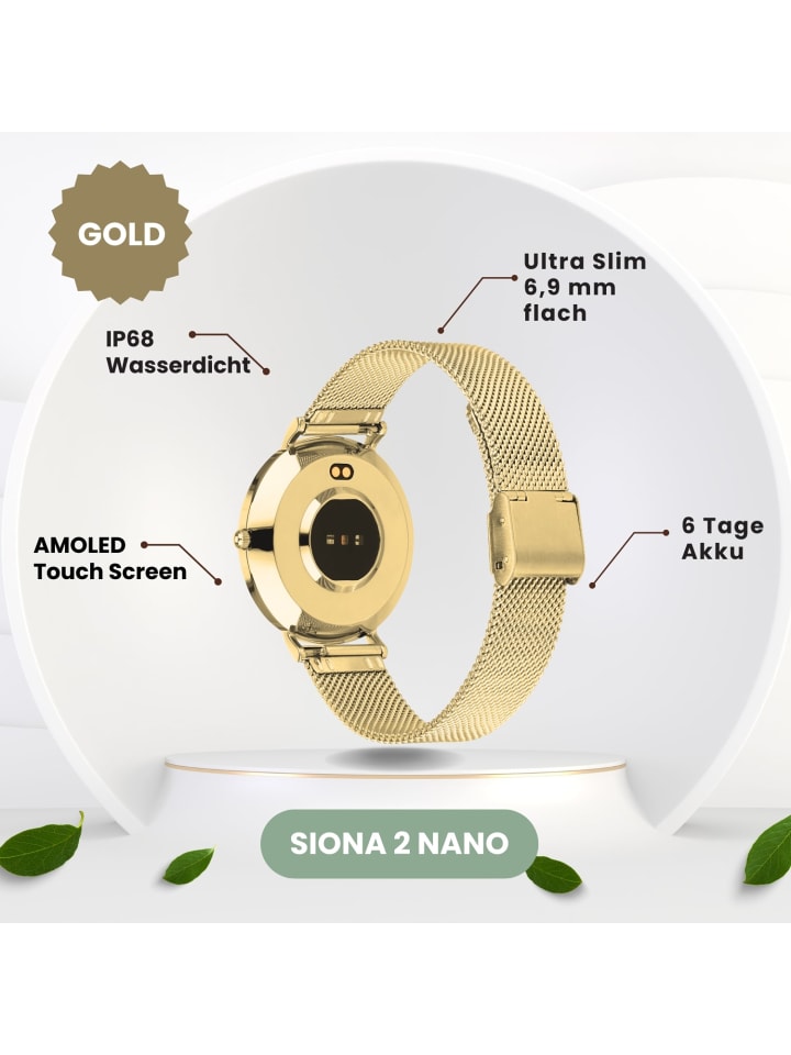XCOAST Smartwatch SIONA 2 Nano Gold günstig kaufen onesize