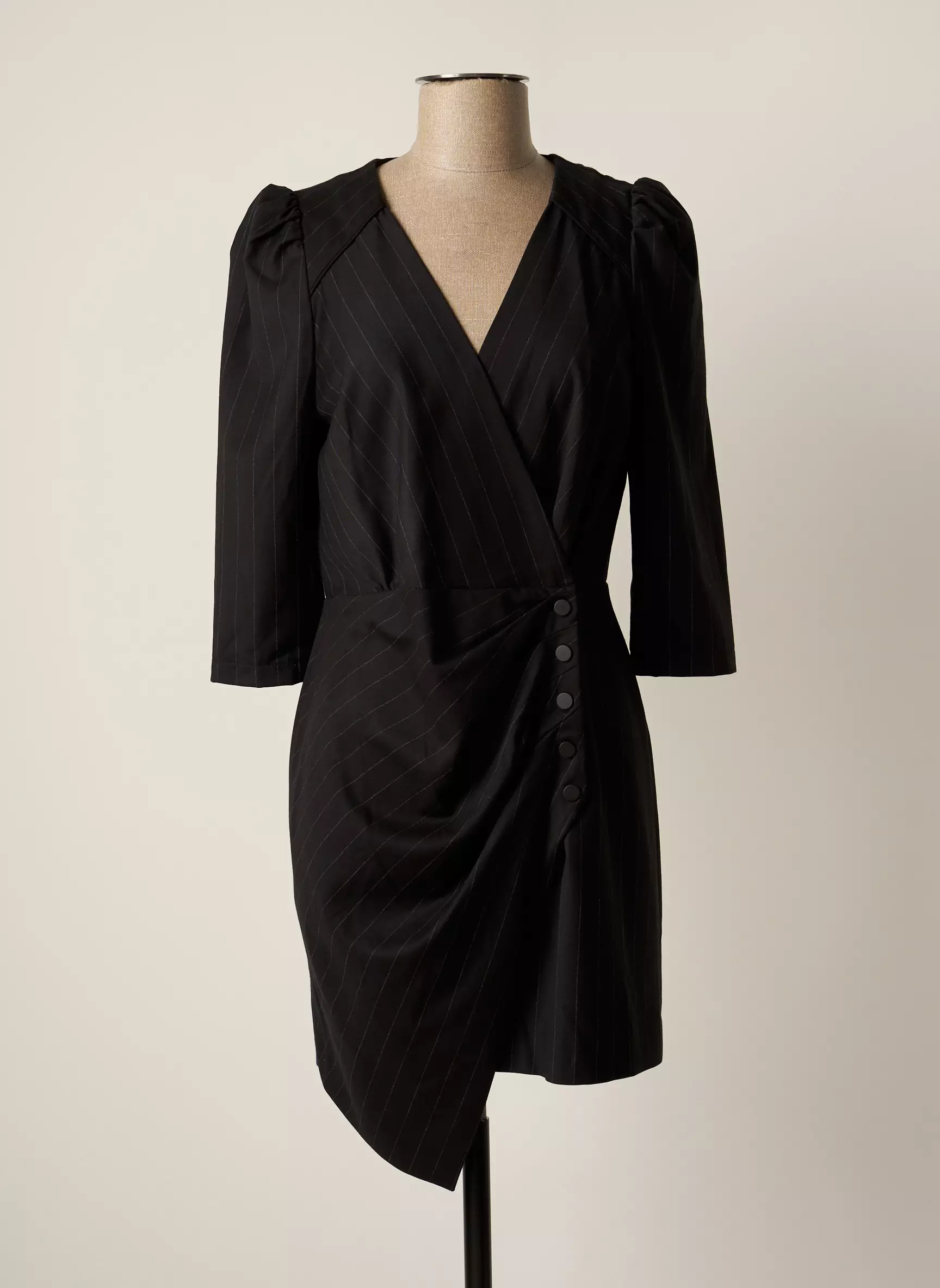 Ba Sh Robes Mi Longues Femme couleur noir