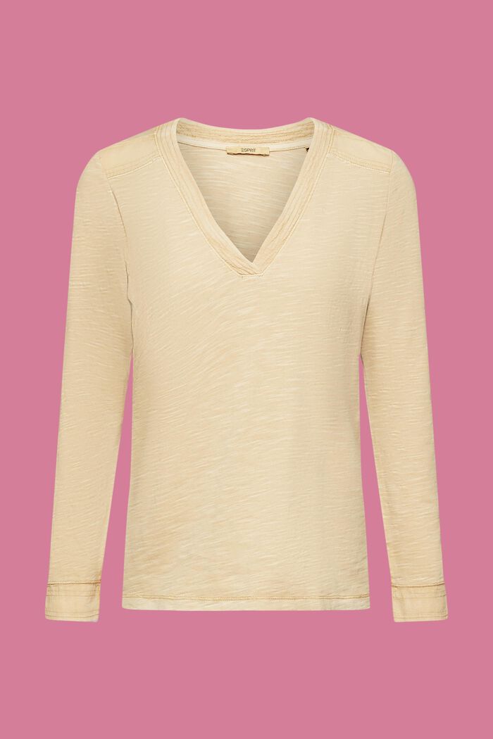 Longsleeve mit V-Ausschnitt