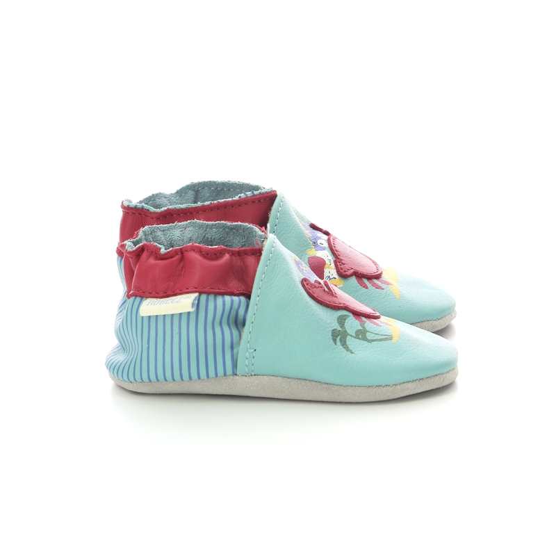 Chaussons cuir Crab Pirate