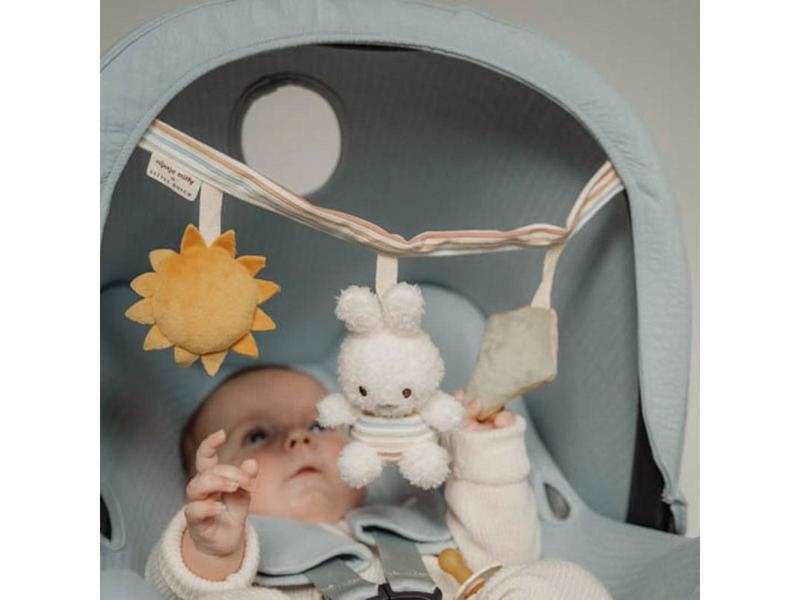 Chaine d'activités pour poussette Miffy - Vintage Sunny Stripes