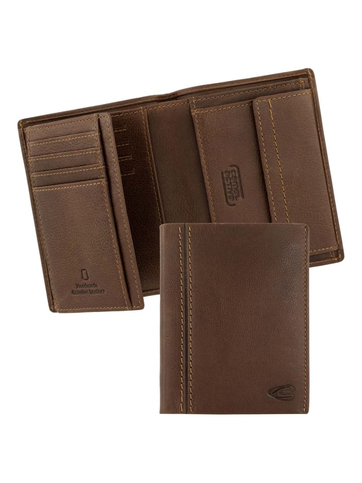 Camel Active Bilbao - Geldbörse 8cc 12.7 cm RFID (black) in cognac günstig kaufen onesize