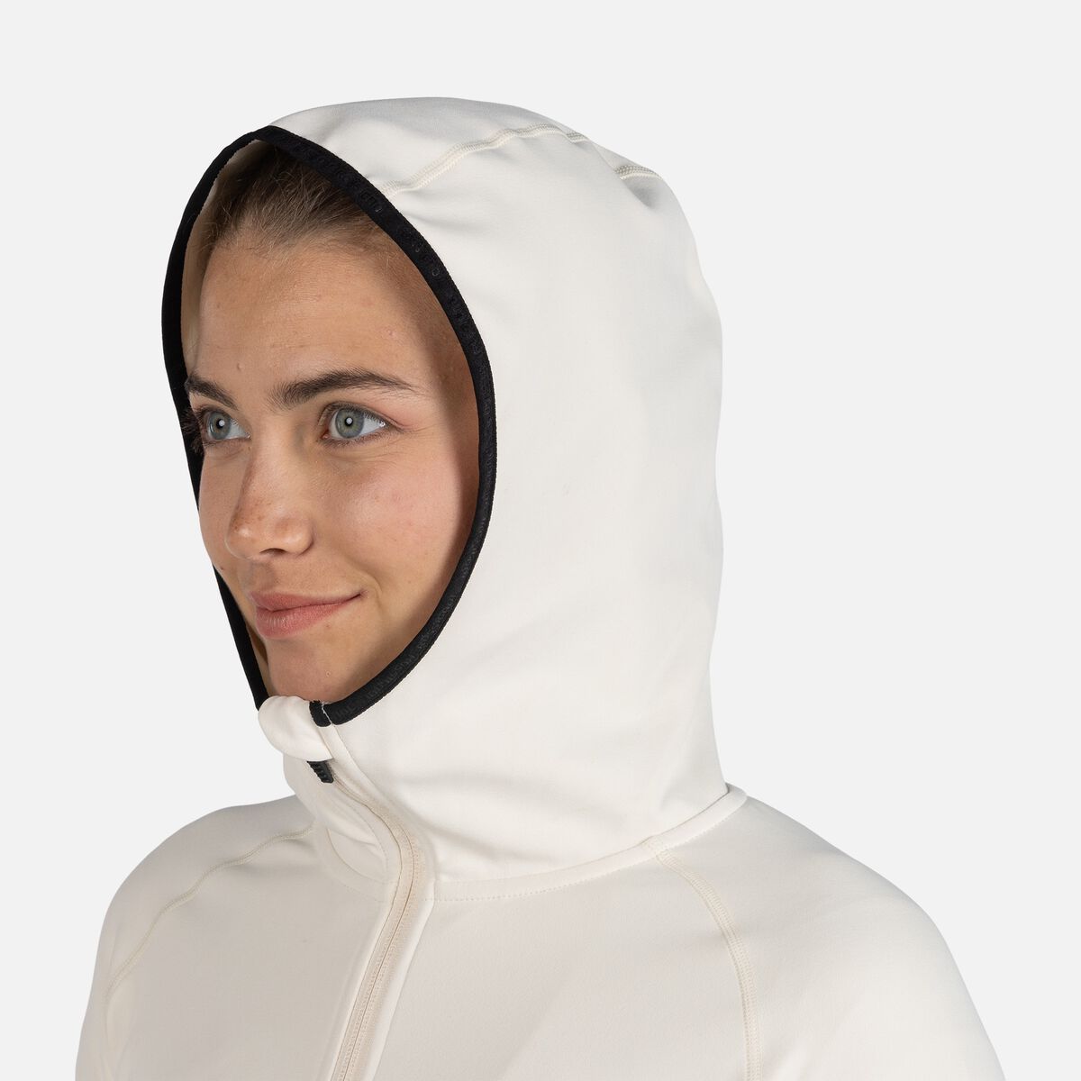 Dünnes Damen-Midlayer mit durchgehendem Reißverschluss