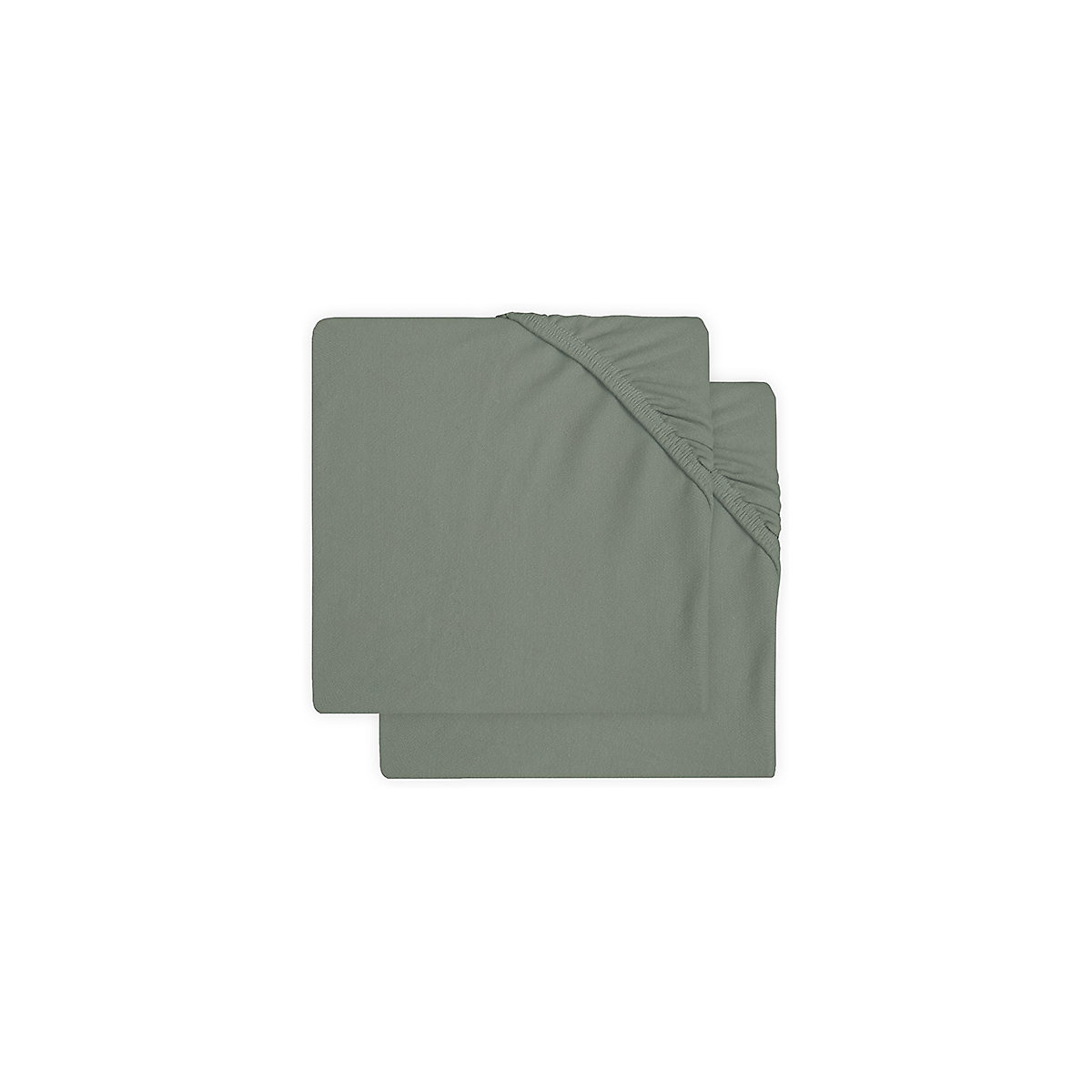 Spannbettlaken Jersey, 60 x 120 cm, Ash green 2er Set
