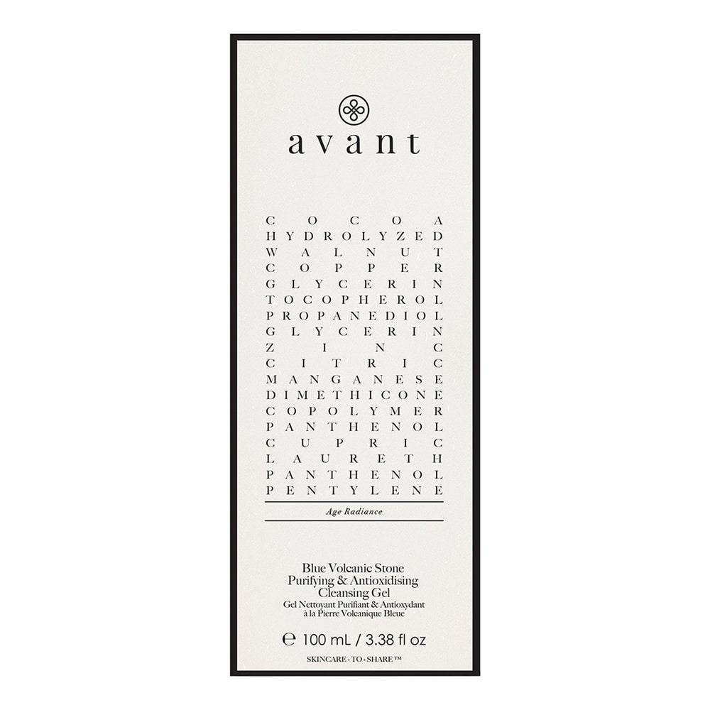 Avant Skincare Gel Nettoyant Purifiant & Antioxydant àla Pierre Volcanique Bleue Toners & Nettoyants