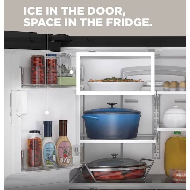 GE 27.7-cu ft French Door Refrigerator with Ice Maker (Fingerprint-resistant Stainless Steel) ENERGY STAR