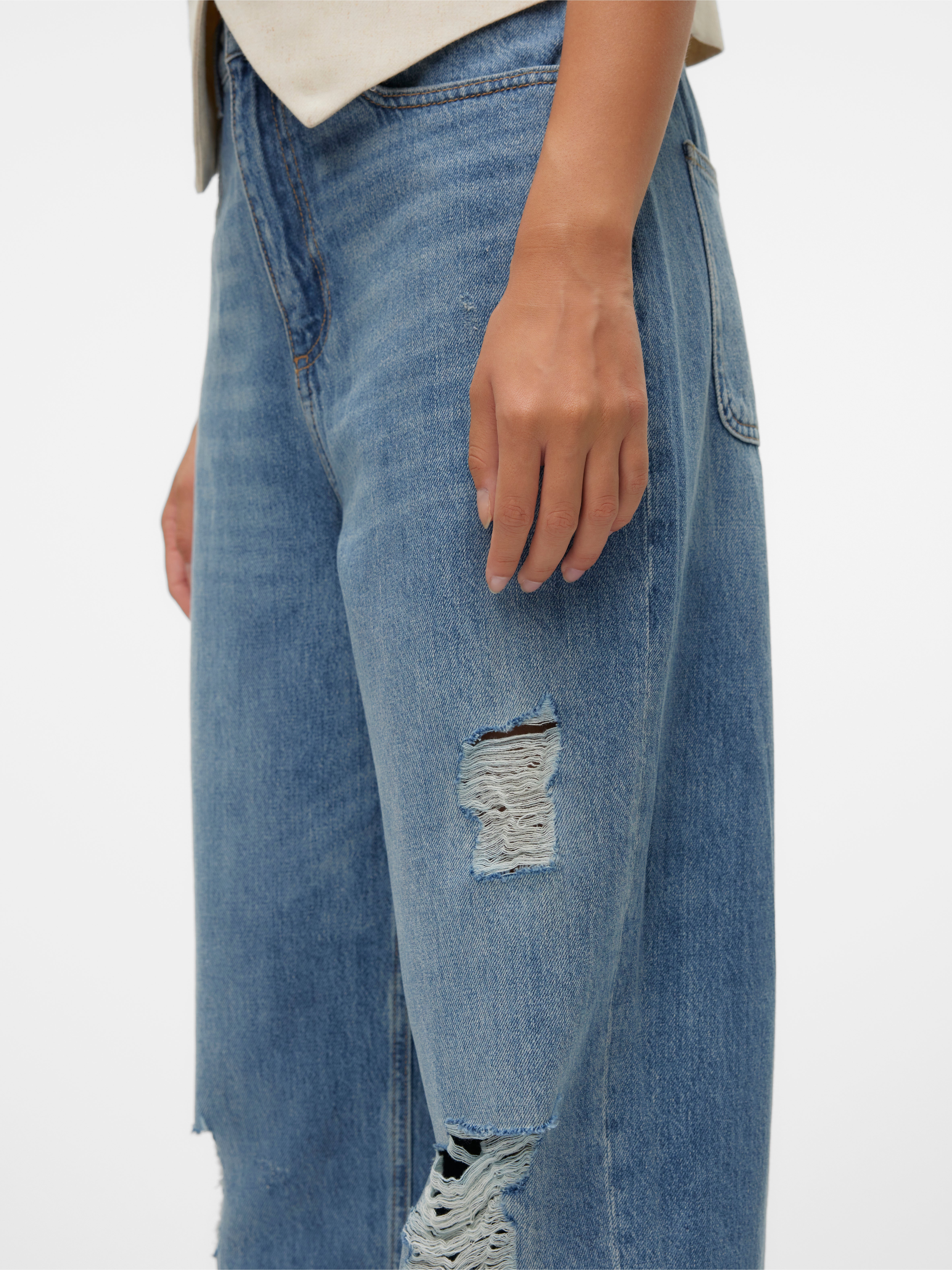 VMBROOKLYN Mid Rise Baggy Fit Jeans