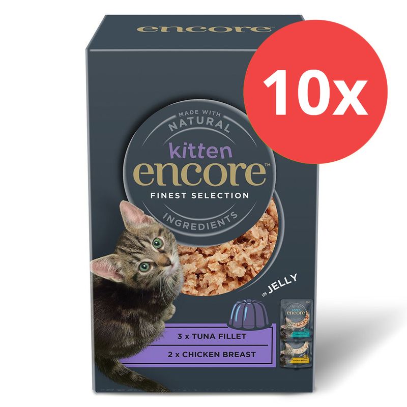 Sparpaket Encore Kitten Jelly Pouch 10 x 50 g