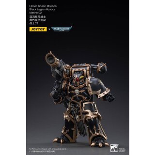 Warhammer 40k Actionfigur 1/18 Black Legion Havocs Marine 02 13 cm
