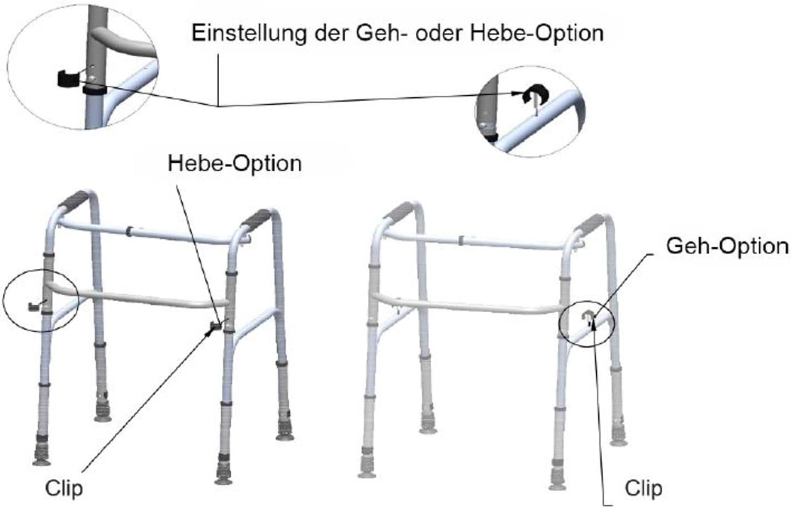 ANTAR Antar Gehbock, schreitend, 4 Füße AT02003