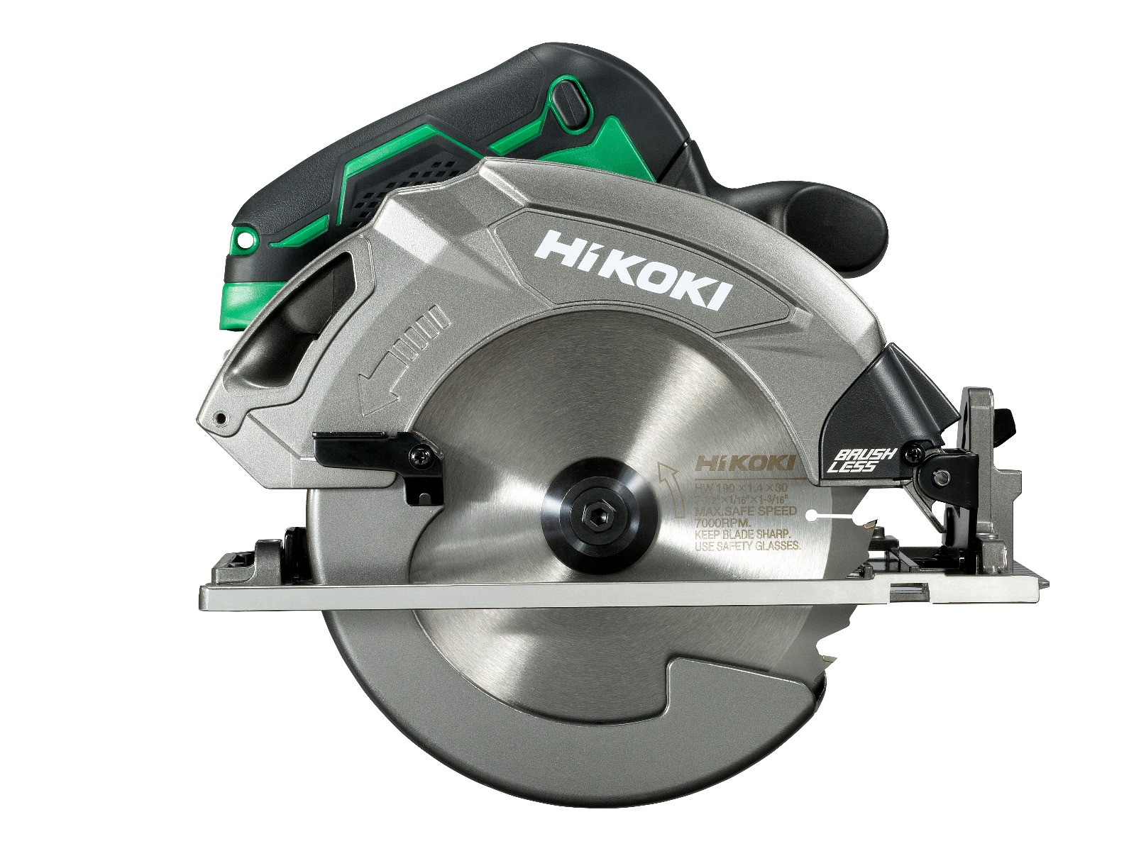 HiKOKI C1807DAW4Z akumuliatorinis diskinis pjūklas 18 V be akumuliatorių ir įkroviklio