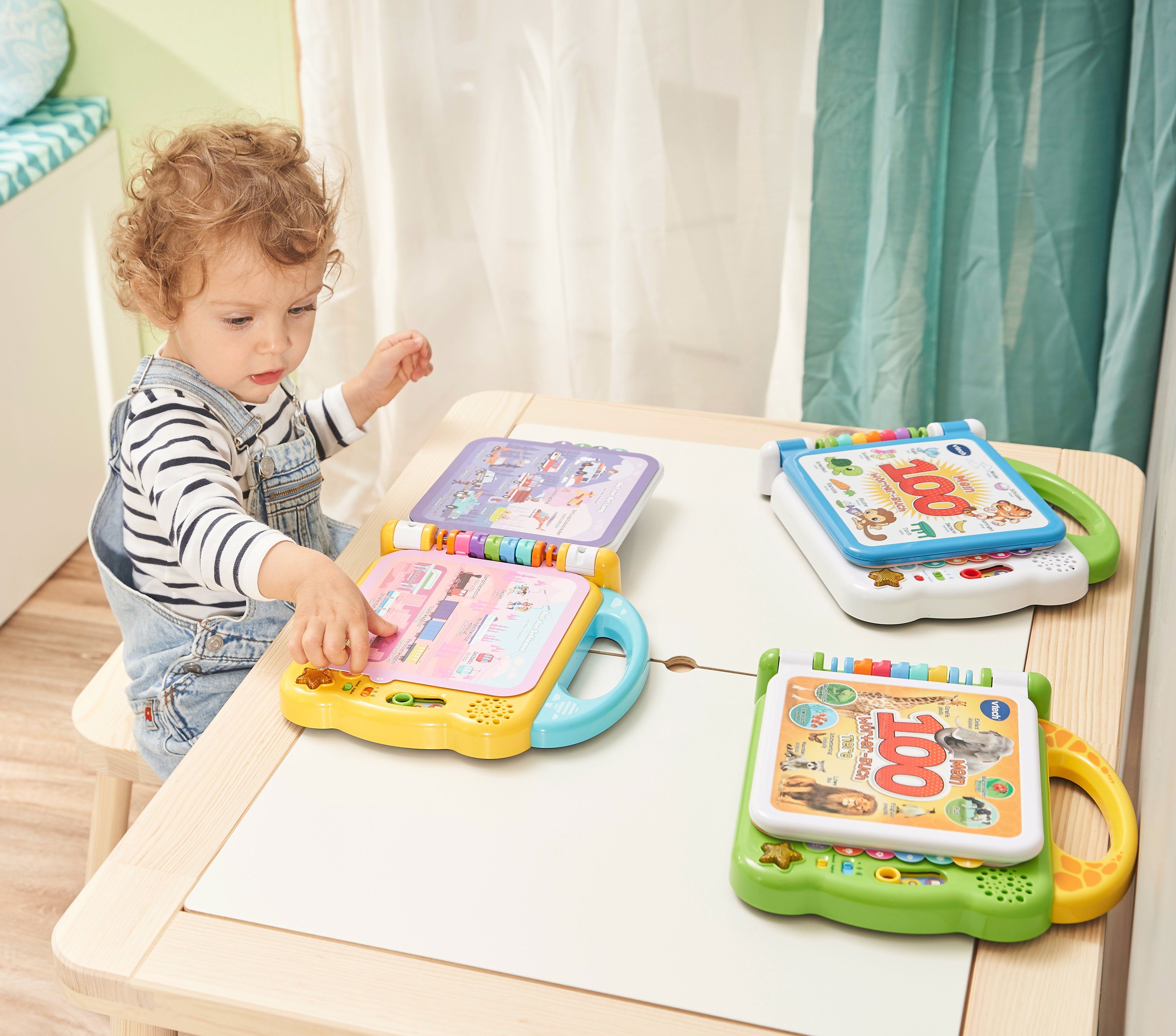 Vtech® Bilderbuch VtechBaby, Mein 100-Wörter-Buch: Fahrzeuge & Fortbewegungsmittel, mit Sound